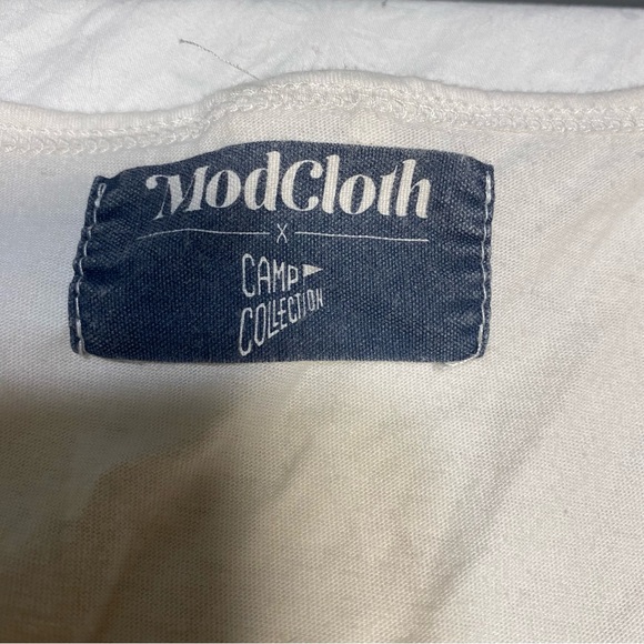 ModCloth Camp Collection Rainbow Stripe Tank Top Relaxed Fit Summer Loose No Sz - Picture 3 of 9